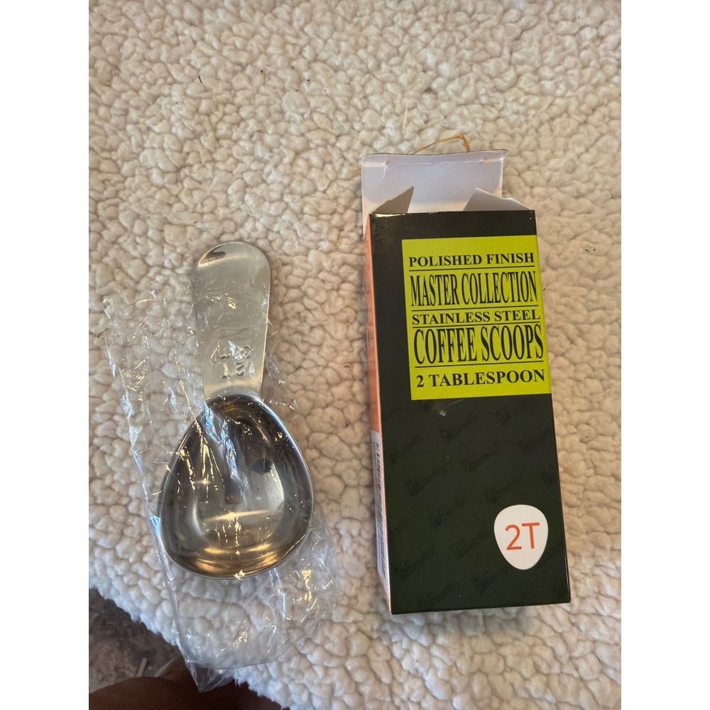 Master Collection Stainless Steel Coffee Scoop 2 Tablespoon Polished Finish
